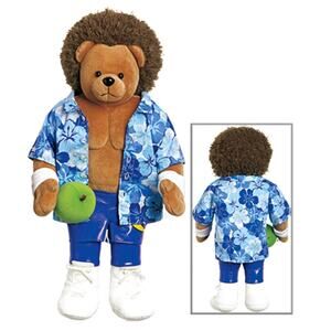 WWE Carlito Teddy Bear 18" Stuffed Plush Toy Apple Carlos Colon Wrestler NOS